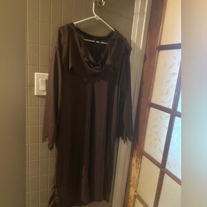 Elegant Brown Women's Dress